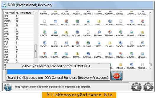 Professional file recovery search lost data