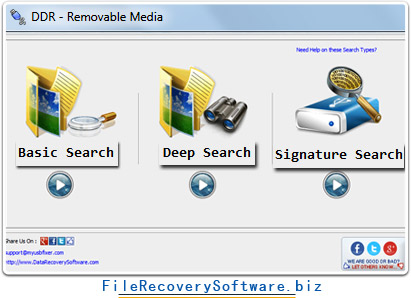 Removable media file recovery software